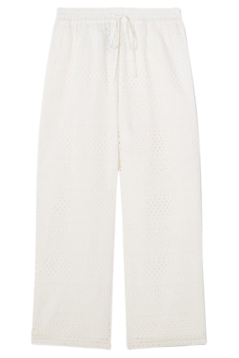 EDIE BRODERIE STRAIGHT JEANS WHITE 3