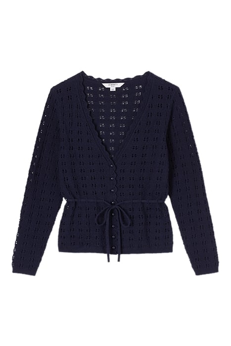 AMIE CROCHET CARDIGAN NAVY 3