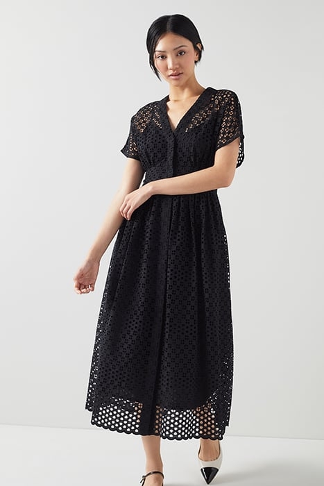 VIVIENNE BLACK MIDI DRESS BLACK 1
