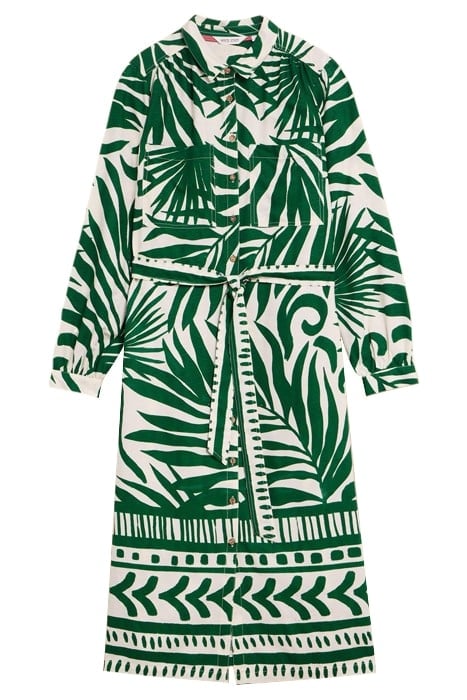 TONI ECO VERO SHIRT DRE GREEN PRINTED 2