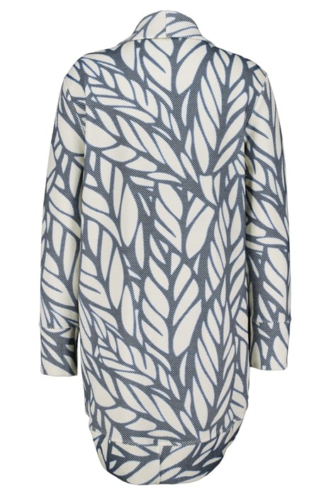 LOOSE VEST GLORY PRINT DARKBLUE WITH LUSH PRINT 2