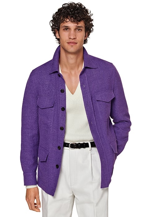 PURPLE RELAXED FIT SHIRT-JACKET PURPLE 1