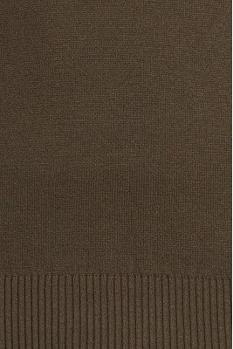 COTTON MERINO QUARTER ZIP JUMPER OLIVE 5