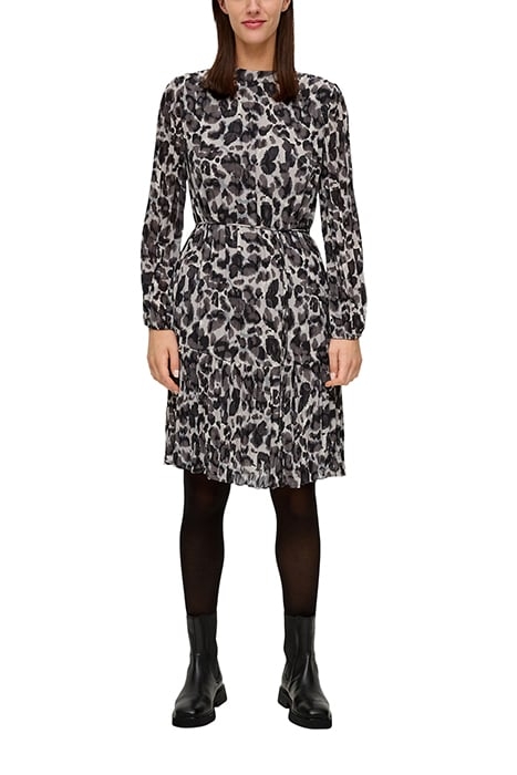 S.OLIVER DRESSES WHITE BLACK ALLOVER PRINT 1