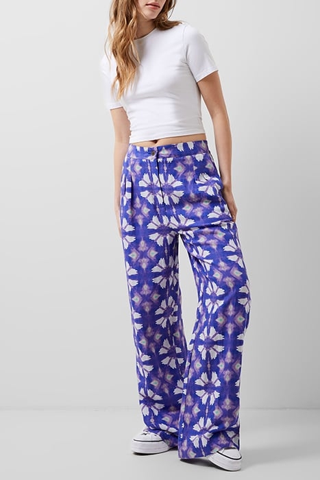 DORY BIRDIE LINEN TROUSERS BLUE 1