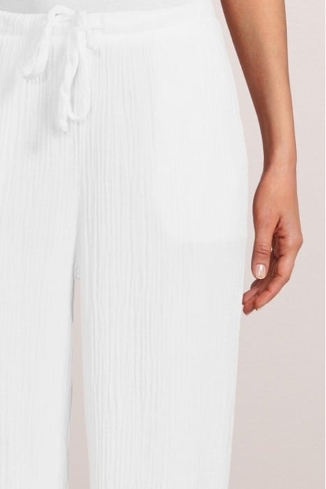 SIDE SLIT WIDE LEG WHITE 4