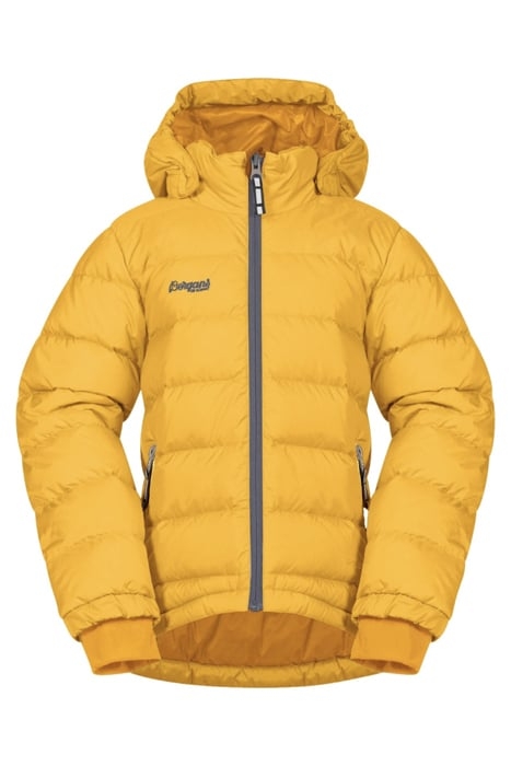 RØROS DOWN YOUTH JKT MUSTARD YELLOW / SOLID DARK GREY 1