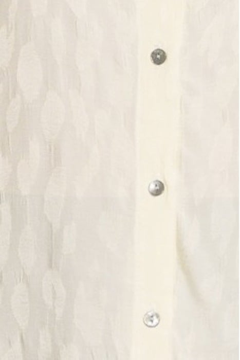 SPLIT BACK BUTTON DOWN MILKY WHITE 5