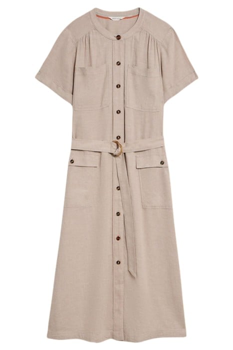 HAZEL LINEN BLEND SHIRT DRE LIGHT NATURAL 2