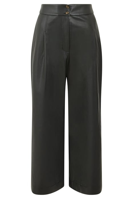 CROLENDA PU CROPPED TROUSERS BLACK 3