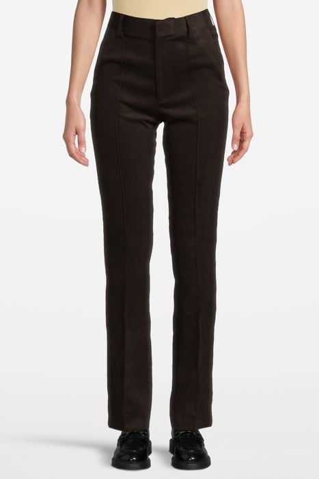 SLIM MOLESKIN TROUSERS DARK CHOCO 1