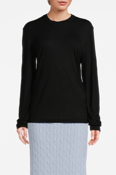 LOUNGE LONGSLEEVE TEE BLACK 1