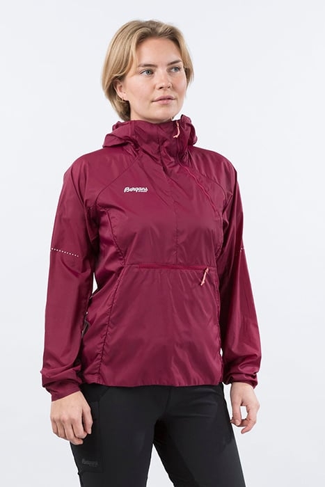 FLØYEN W ANORAK BEET RED / PEACH PINK 1