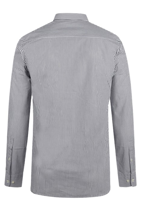 STRIPED POPLIN SHIRT NAVY 2