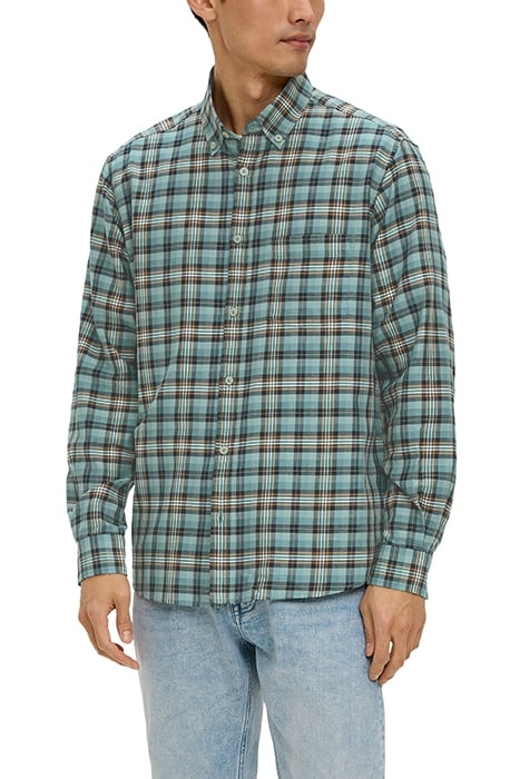 S.OLIVER SHIRTS BLUE GREEN CHECK 1
