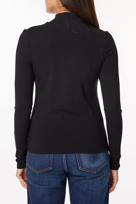 LONG SLEEVE MOCK NECK BLACK 2
