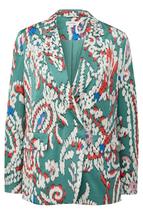 S.OLIVER JACKETS BLAZER GREEN PRINT 4