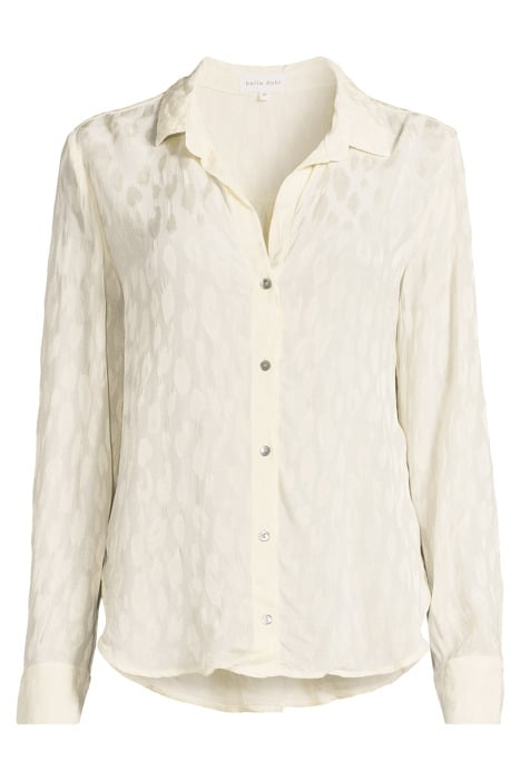 SPLIT BACK BUTTON DOWN MILKY WHITE 3