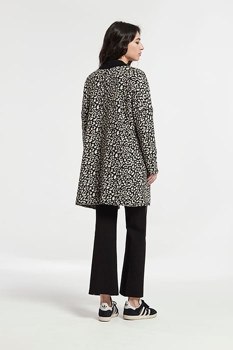 JACQUARD KNIT REVERSIBLE MISCA JACKET BEIGE 2