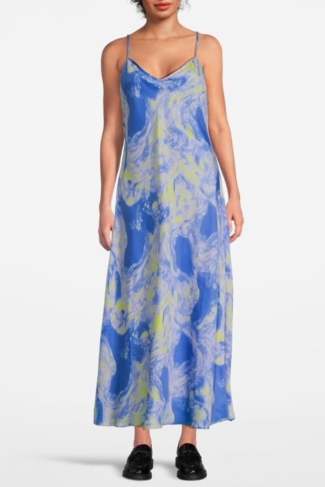 BRYONY SPIRAL DRESS VIOLET BLUE 1