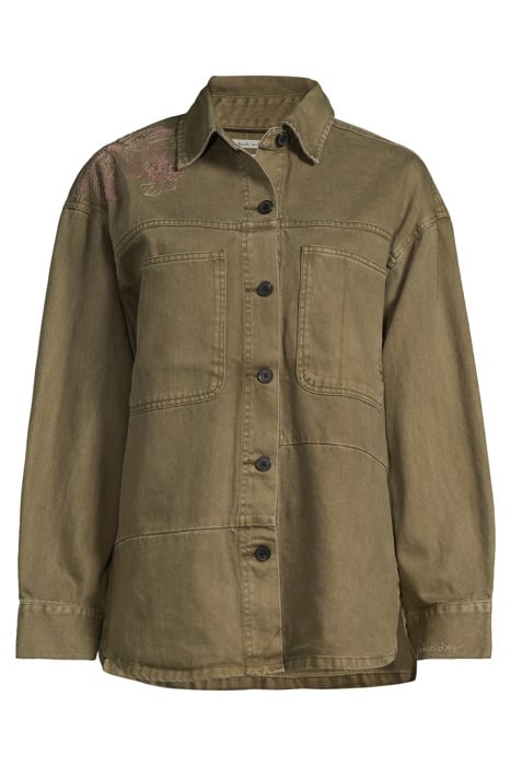 UTILITY SHACKET OVERSHIRT DUSTY GREEN 3