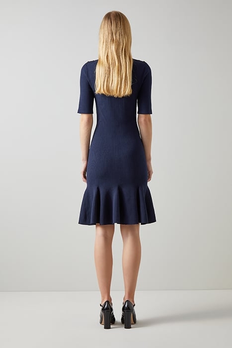 DR ANNMARIE KNIT DRESS NAVY 2