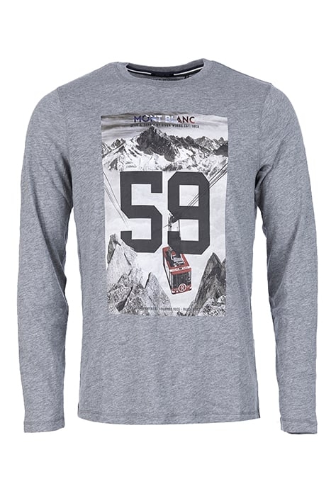 CUSTOM FIT ROUND NECK T-SHIRT IN GREY 1