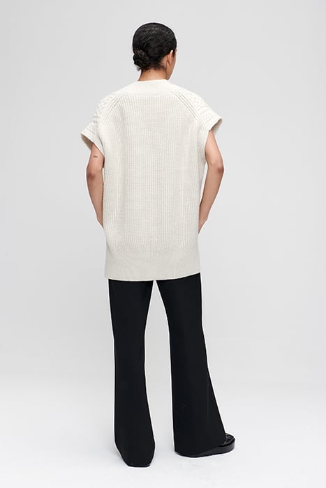 CLAUDE SLEEVELESS TOP CHALK 3