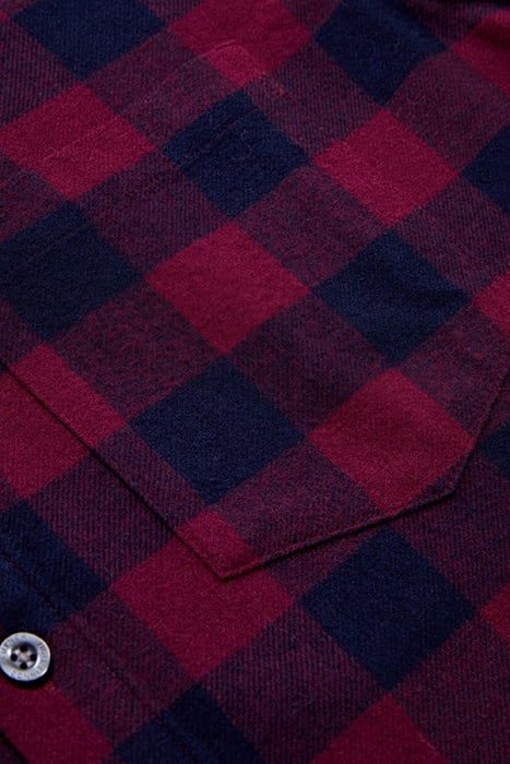 LARGE GINGHAM FLANNEL LS RED 3