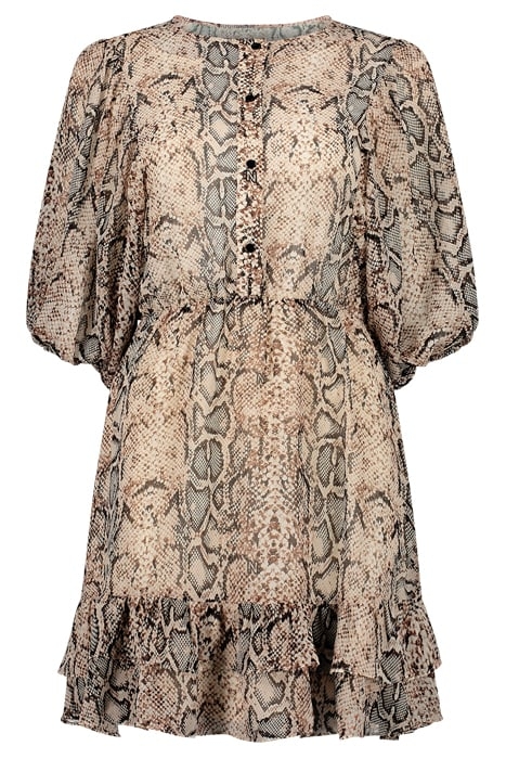 FOSTER DRESS BLACK/TAUPE/GREY 1