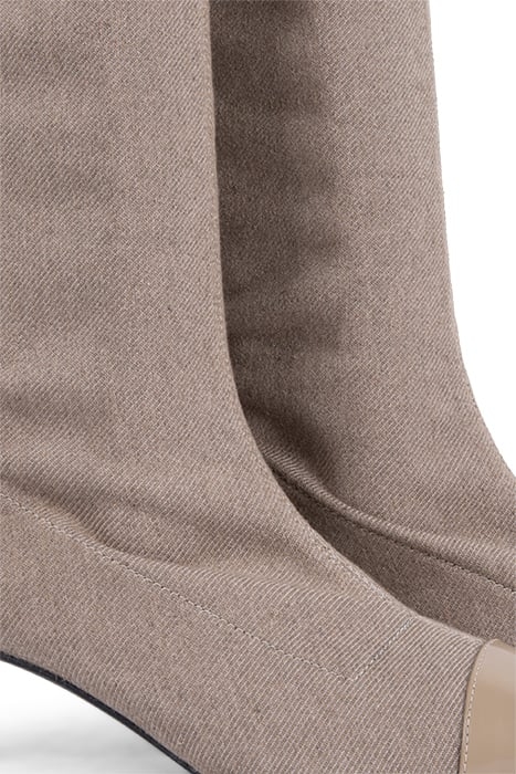 POINTY KITTEN STRETCH DENIM BO SAND BEIGE 4