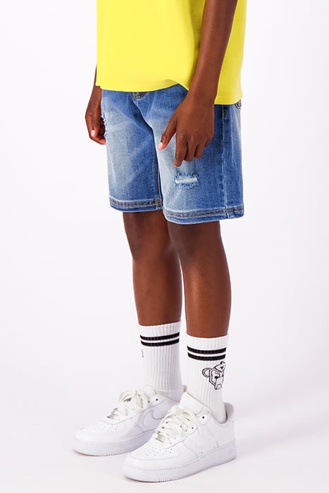 JR. STRAIGHT FIT DENIM SHORTS BLUE 4
