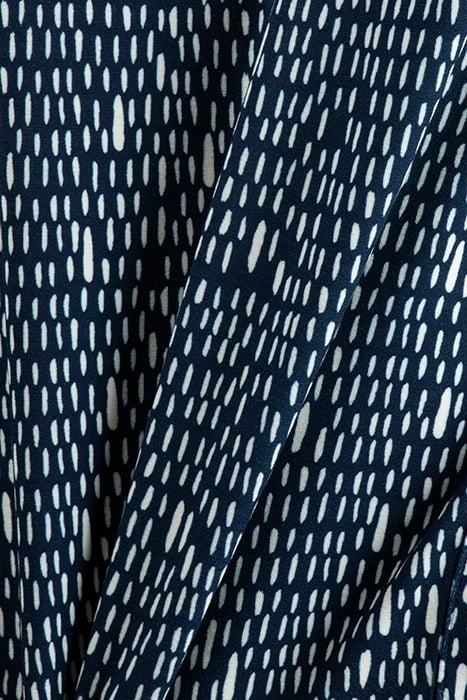 SWEAT DRESS LOU PRINT DARK BLUE WITH STRIPED DOTS PRINT 3