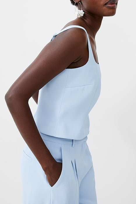 HARRY SUITING SQR NECK TOP BLUE 3