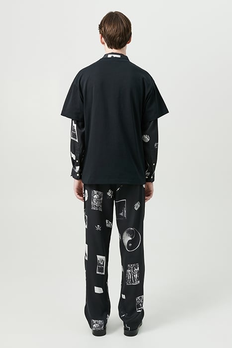 FADI PANTS BLACK AOP 2