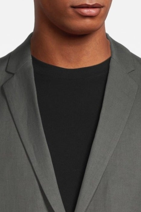 M. RICK LINEN BLAZER GREEN GREY 4