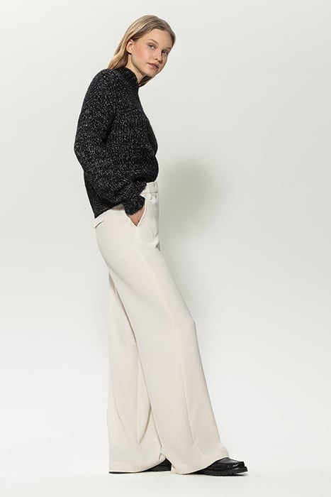 WIDELEG CRÊPE PANTS CREAM 4