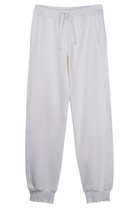 FRILL EDGE JOGGER WHITE CHAL 1