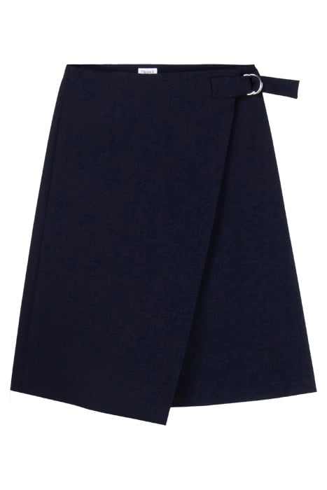 A-LINE WRAP SKIRT NAVY 3