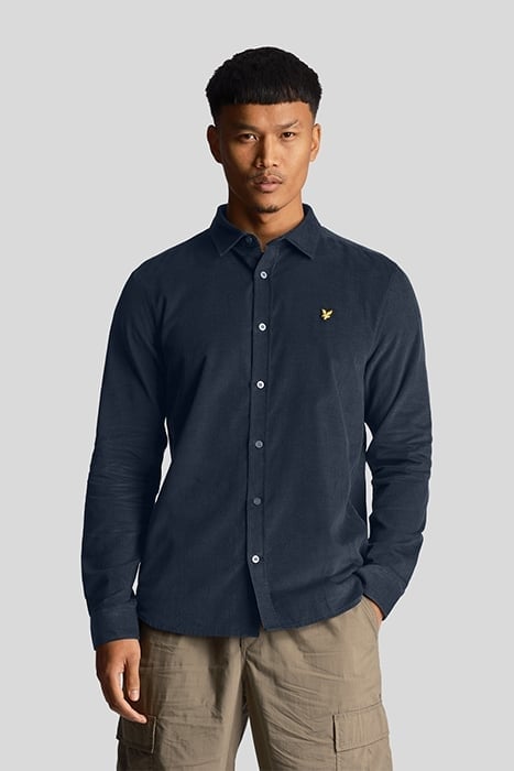 NEEDLE CORD SHIRT MUDDY NAVY 1