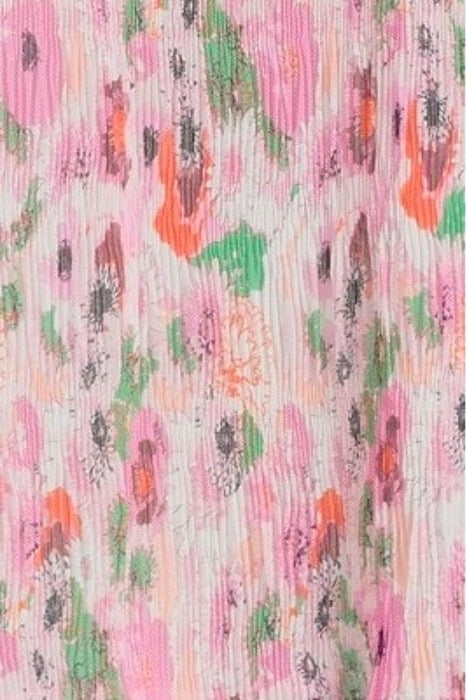 PLEATED GEORGETTE HALF PLACKET BLOUSE SUGAR PLUM 5