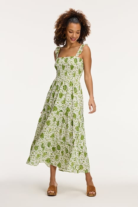 LADIES SEYCHELLES DRESS BOTANIC FLOWER GREEN BOTANIC FLOWER 5