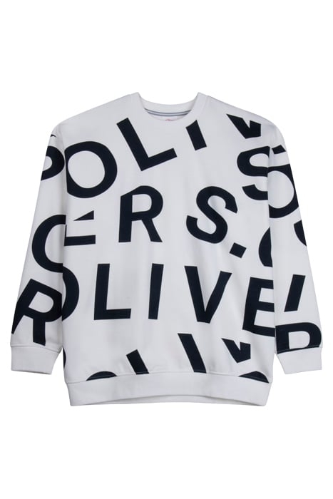 S.OLIVER SWEATSHIRTS WHITE PRINT 1