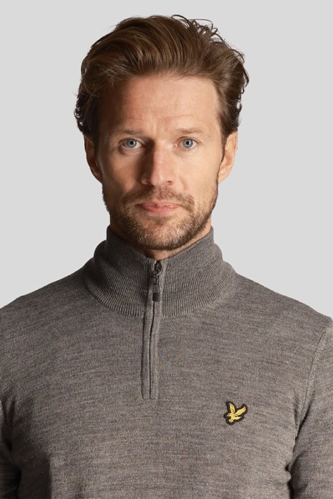 GOLF CORE 1/4 ZIP MERINO MIX MID GREY MARL 5