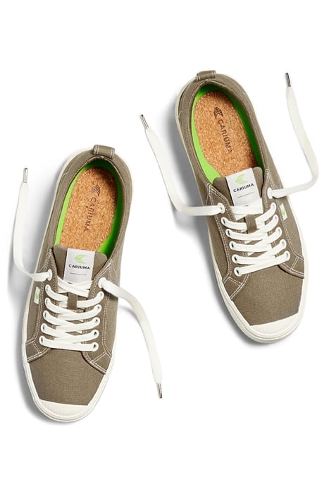 UNISEX OCA LOW BURNT SAND CANVAS CONTRAST THREAD SNEAKER 3