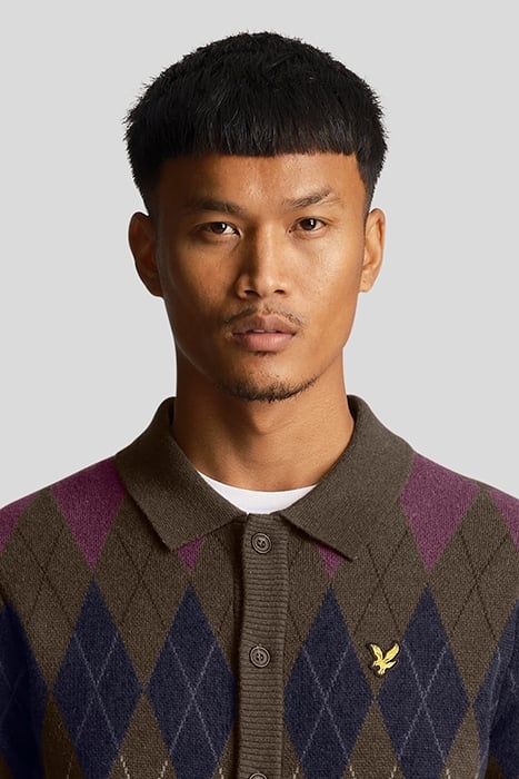 BRITISH ARGYLE POLO OLIVE 5