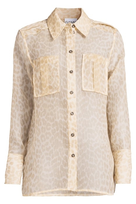 ORGANZA SHIRT OYSTER GRAY 3