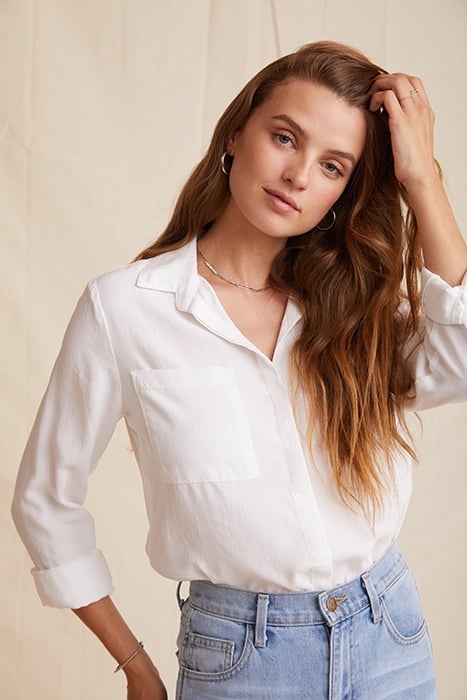 TWO POCKET CLASSIC BUTTON DOWN WHITE 3