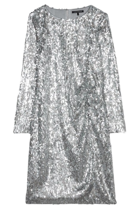 SEQUIN MINI DRESS THE MACRO SILVER SEQUINS 4