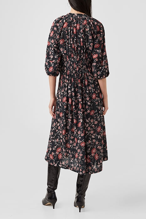 ALISON PLEATED DRESS BLACK 2